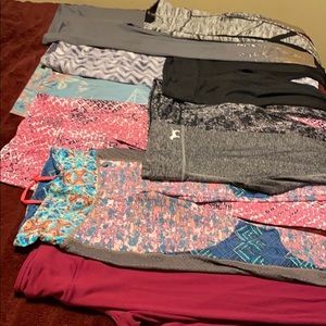 Workout pants leggings!! 10 pairs small